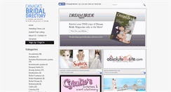 Desktop Screenshot of canadasbridaldirectory.com